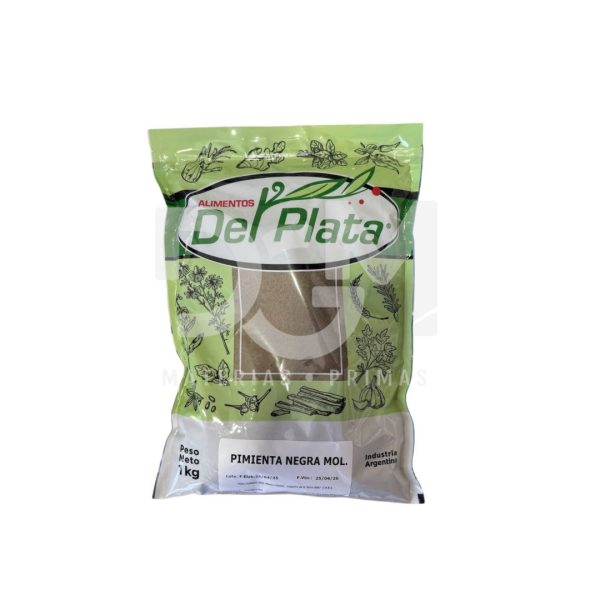 Pimienta Negra Molida Alim. Del Plata Bolsa X 1 Kg
