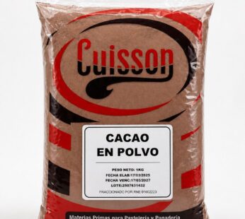 Cacao Amargo En Polvo Cuisson Pack 5 X 1 Kg