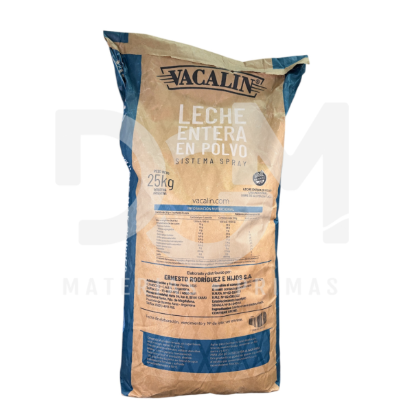 Leche Entera En Polvo S/tacc Vacalin Bolsa X 25 Kg