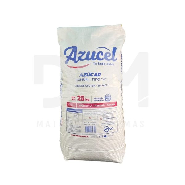 Azucar Comun Tipo "a" Sin Tacc Azucel Bolsa X 25 Kgs