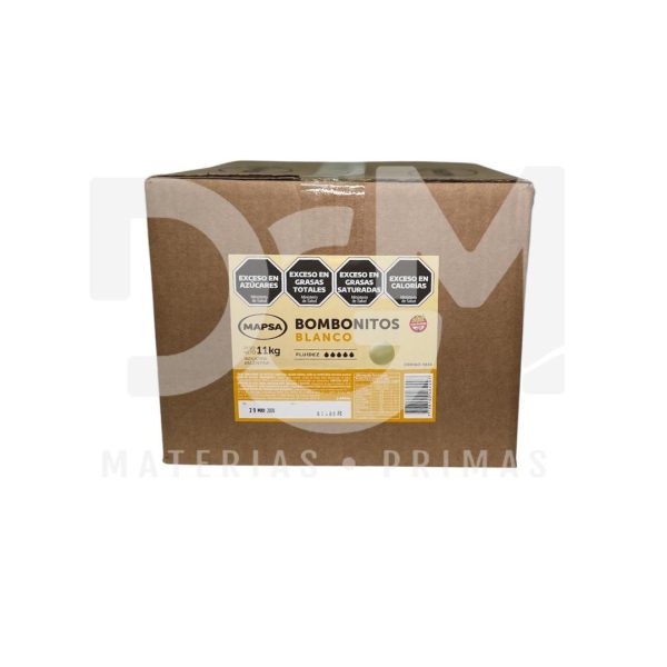 Baño Blanco Alfajor. Bombonitos Mapsa Caja X 11 Kg