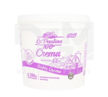 Crema De Leche 44% La Paulina Balde X 5 Kgs