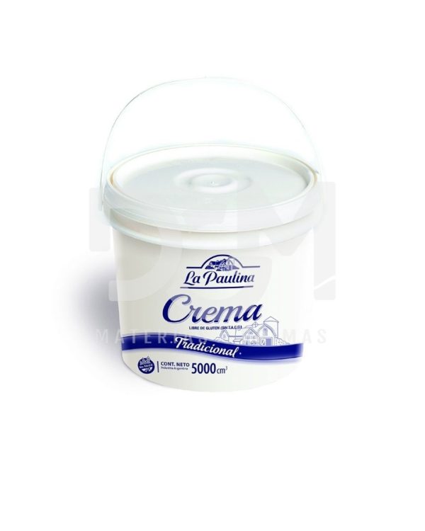 Crema De Leche 44% La Paulina Balde X 5 Kgs