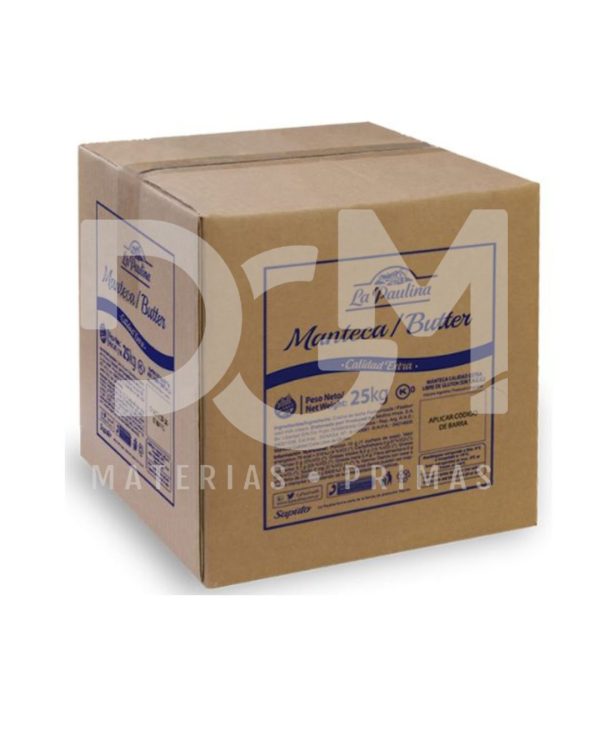 Manteca La Paulina Caja X 25 Kgs.