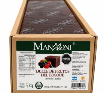 Dulce De Frutos Del Bosque Manzoni Cajon X 5 Kgs